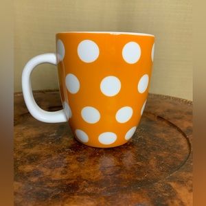 Hallmark Orange & White Poke A Dot Cup